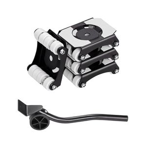 Carrello per Mobili Resistente con Ruote, Capacità di Carico 150 kg, Pannello in Acciaio al Carbonio, Doppia Fila di Otto Ruote per Spostare Mobili - Product Image 1