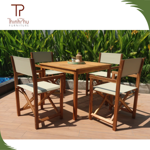 Meubles modernes en bois massif, mobilier de salle à manger contemporain pour l'extérieur, tables et chaises, écologiques, durables, faciles à nettoyer, hôtel, restaurant - Product Image 1