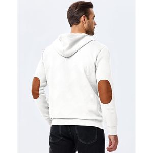 Sudadera con Capucha Personalizada para Hombre, Estilo Casual, Media Cremallera, Manga Larga, Algodón Texturizado, Talla XXS, 500g, Antiarrugas, Color Sólido - Product Image 6