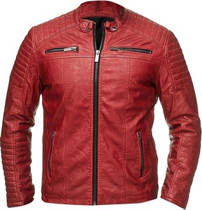 Men <b>Leather</b> <b>Jacket</b> with Premium Finish and Strong Stitching for <b>Long</b> Term Use - Product Image 3