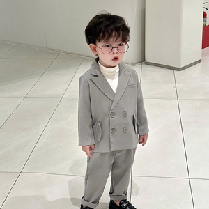 Ensemble habillé élégant pour enfants, idéal pour événements ou mariages, tenue d'hiver pour garçons, vêtements pour tout-petits, best-seller - Product Image 2