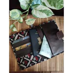 The Quince Life Black Floral Wallet and <b>Passport</b> Holder Convenient <b>Travel</b> <b>Bag</b> - Product Image 3