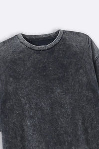 <b>Men's</b> <b>Tie</b>-Dye Short Sleeve T-Shirt O-Neck Regular Fit Casual Style Jersey Fabric 100% Cotton <b>Black</b> Gray Pattern - Product Image 6