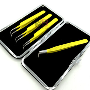 Bulk Private Label Lash Extensions Tweezers Custom Logo Accessories Tool Eyelash Tweezers Wholesale Tweezers - Product Image 2