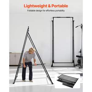 Supporto per Yoga Multifunzionale con Capacità di Carico Massima di 200 kg, Regolazione a 4 Livelli Orizzontali e 6 Livelli Verticali, Forma Triangolare - Product Image 3