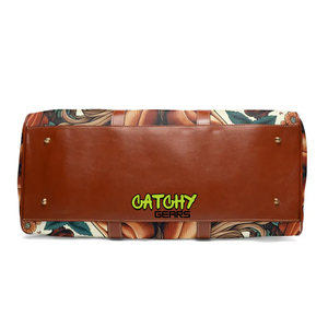 Sac de voyage en cuir avec compartiment à chaussures, grand sac de week-end vintage en cuir véritable pour les voyages de fin de semaine et la salle de sport - Product Image 6