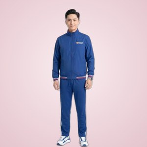 Chaqueta Cortavientos de Uniforme Universitario HaUI para Hombre, Azul, de Lujo y Alta Calidad - Product Image 1