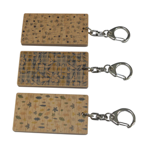 Custom Wood Leaf <b>Key</b> <b>Chain</b> <b>Key</b> Ring for Promotional and Gift Use - Product Image 4