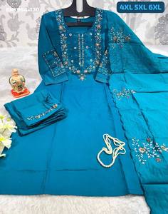 Último diseño de Kurti de viscosa con un aspecto magnífico y trabajo manual, con conjunto de pantalón y dupatta. Proveedor mundial a precio de mayorista. - Product Image 3