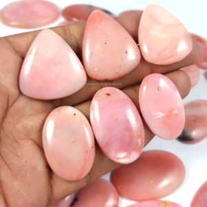 Cabochon d'opale rose naturelle de qualité supérieure pierre précieuse polie lisse semi-précieuse pour la fabrication de bijoux approvisionnement en vrac en gros - Product Image 2