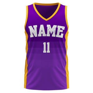 Camiseta de Baloncesto Unisex, Uniforme Personalizado por Sublimación, Ropa Deportiva Transpirable, Nombre y Número Personalizados, Kit de Malla, Tallas Grandes - Product Image 4