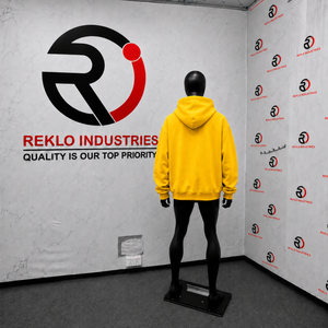 Premium <b>Yellow</b> Oversized Zip Up <b>Hoodie</b> Unisex Blank Streetwear Hooded Sweatshirt Full Zipper Loose Fit Custom Logo Wholesale Fit - Product Image 4