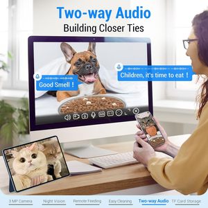 เครื่องให้อาหารแมวอัตโนมัติพร้อมกล้อง 2K, 5G WiFi, ระบบมองเห็นกลางคืน และที่เก็บอาหารขนาด 7 ลิตร - Product Image 3