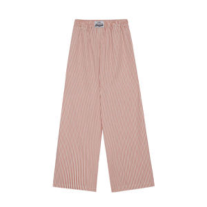 OEM ODM Vietnam Elastic Waist Wide Leg Casual Trousers Unisex Loose Fit Striped <b>Lounge</b> Pants for Men and Women - Product Image 5