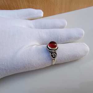 <b>Red</b> Carnelian Ring Sterling Silver Plated Handmade Jewelry Gemstone Ring Women Gift Fashion Elegant Ring - Product Image 4