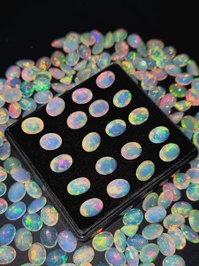 พลอยเมห์ราจูดิน โอปอลเอธิโอเปีย เวลโล ไฟร์โอปอล รูปไข่ ขนาด 5x7 มม. หลายสี พลอยหลวม รับรองโดยบุคคลที่สาม สำหรับทำเครื่องประดับ - Product Image 6
