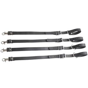 Harnais de retenue en cuir du poignet au dos avec ajustement réglable et boucles métalliques - Product Image 1