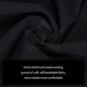 Shorts de basket-ball pour homme en polyester noir, séchage rapide, taille élastique, style sportif, avec bande latérale - Product Image 6