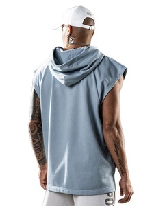 Sweat-shirt à capuche de luxe pour hommes, nouveauté de qualité, surdimensionné, manches Raglan, coupe latérale, mode de rue, musculation, Logo personnalisé - Product Image 2