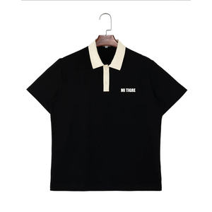 Camisetas de Rugby para Hombre de Tallas Grandes al por Mayor, Bordado Personalizado, Corte Holgado, Manga Corta, 100% Algodón Tejido, Casual, Estampado - Product Image 4