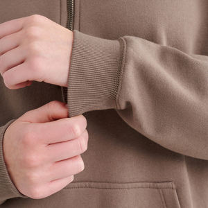 Sudadera Unisex de Felpa con Media Cremallera, Mezcla de Algodón Orgánico Cepillado Suave, Ajuste Relajado Cooper, Servicio OEM Premium - Product Image 4