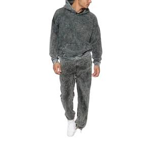 Survêtement pour homme tendance, en matière respirante de qualité supérieure, effet délavé à l'acide, antibactérien, confortable et infroissable. - Product Image 4