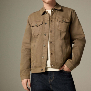 Chaqueta de Mezclilla para Hombre, Corte Holgado, Estilo Vintage, Camuflaje, Algodón Elástico, Efecto Desgastado, Cómoda, Duradera - Product Image 2