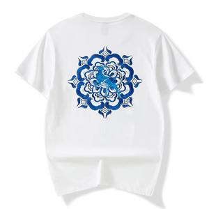 Nouveau design tendance : T-shirt court en coton imprimé à manches courtes pour femme / Nouveau style : T-shirt court personnalisé pour homme - Product Image 3
