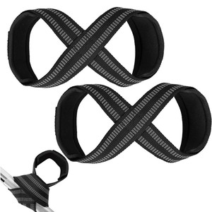 Latest OEM Custom Logo Figure 8 Lifting Straps Top Quality Cotton <b>Weight</b> Lifting <b>Trainer</b> Durable Adult Deadlift Pull-Up Exercise - Product Image 2