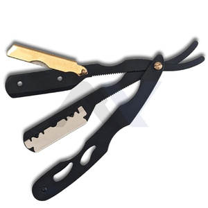 Navaja de Afeitar Profesional para Hombre, Navaja de Afeitar Recta para Barbería, Uso en Salón y en Casa, Logotipo Personalizado, Marca OEM - Product Image 4