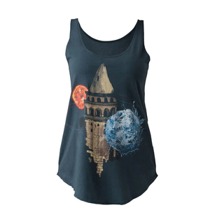 100% Cotton women tank <b>top</b> High Quality Made in Pakistan Custom Latest Blue color Tank <b>top</b> Quick dry & Breathable Tank <b>top</b> - Product Image 1