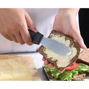 Juego de 4 espátulas para mantequilla negras de 8.75 pulgadas con mango de plástico, herramientas para hornear y repostería - Product Image 4