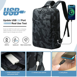 Customized Laptop Backpack Custom Logo Multifunctional with <b>Computer</b> Insert Business Smart Shoulder Bags Back Pack - Product Image 2