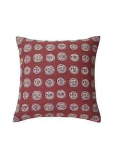 Housses de coussin imprimées à la main, 100% coton, style bohème, avec bordure florale vintage pour la décoration intérieure - Product Image 3