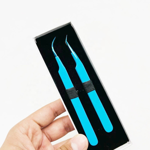 Eyelash Tweezer For Personal Care False Eyelash Placement & <b>Removing</b> Lashes Non Slip Ergonomic Design Grips Custom <b>Box</b> Packing - Product Image 4