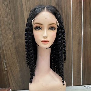 Perruques en cheveux humains à dentelle frontale bouclée à la vapeur, 100% cheveux humains vietnamiens, fournisseur de premier plan - Product Image 1