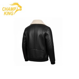 Veste en cuir et fourrure de haute qualité, tendance et très élégante - Product Image 2