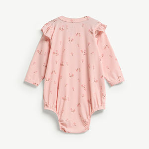 Body de Bebé de Manga Larga con Estampado Floral y Broches, en Lyocell y Spandex, para Recién Nacida, ODM Vietnam - Product Image 2