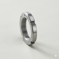 SE DIN 981 KM09 Lock Nut Heavy Industry Use CLASS 4 Self-Locking Fully Threaded Right Hand Bearing Natural Finish CNC