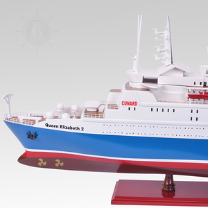 Modèle de grand paquebot de croisière peint à la main, représentant la Reine Elizabeth II, modèle réduit de navire de luxe, décoration, 104Lx15.24Wx35H cm - Product Image 5