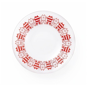 Plato Retro Aderia 120, Plato de Vidrio de 120 mm de Diámetro, 15 Diseños, Hecho en Japón, Estilo Retro Showa, Platillo de Vidrio Kawaii - Product Image 4