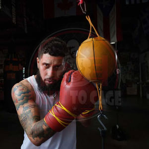 Pelota de entrenamiento de velocidad y reflejos elástica ajustable para uso en gimnasio, calidad premium, último diseño, duradera, sacos de boxeo de doble extremo. - Product Image 4