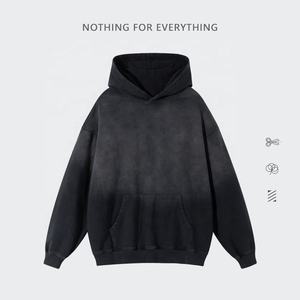 Sudadera con Capucha Oversize de Alta Calidad, Estilo Urbano, Personalizable, para Hombre, Efecto Desgastado por el Sol, Precio de Fábrica al por Mayor - Product Image 3
