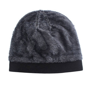 Winter Season Plain Dyed Custom <b>Beanie</b> Hat 100% Acrylic Warm Breathable & <b>Waterproof</b> Unisex Adjustable Custom Logo - Product Image 4