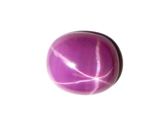 Rubis Étoilé Rouge Rectangulaire 10x12 mm 6,5 Carats Créé en Laboratoire Opaque Cabochon Circulaire Antique Effet Étoile à 6 Branches pour la Fabrication de Bijoux - Product Image 2