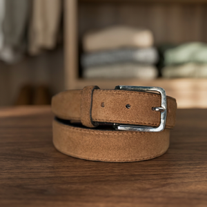 Handcrafted Genuine Suede <b>Belt</b> OEM ODM Private Label Leather Manufacturer from Divine International - Product Image 6