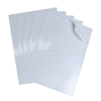 100% Transparent PET clair Laser auto-adhésif imprimable vinyle 50mic 80mic 8.5*11 CMJN impression étiquette autocollant papier