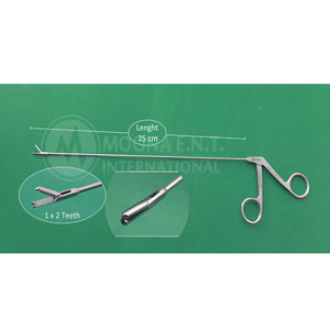 Pinces micro-laryngées manuelles ENT, lot de 5 pièces, longueur de travail 25 cm/250 mm et 2 mm pour la gorge, instruments chirurgicaux - Product Image 4
