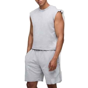 Conjunto de Verano para Hombre, Camisa Moderna Casual de Manga Corta, Pantalones Cortos Suaves y Transpirables de Algodón, Traje de Dos Piezas para Vacaciones, Playa y Uso Diario - Product Image 1