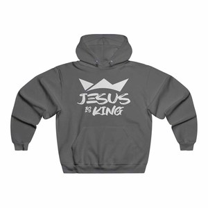 เสื้อฮู้ดดี้ผ้าฝ้ายฟลีซลายพระเยซูคือหินยึดหลักของฉัน สำหรับผู้ชาย ผู้หญิง และเยาวชน  ศรัทธาในพระเจ้า พระเยซู ผลิตตามสั่ง ขายส่ง - Product Image 3